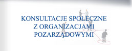 Konsultacje społeczne z organizacjami pozarządowymi